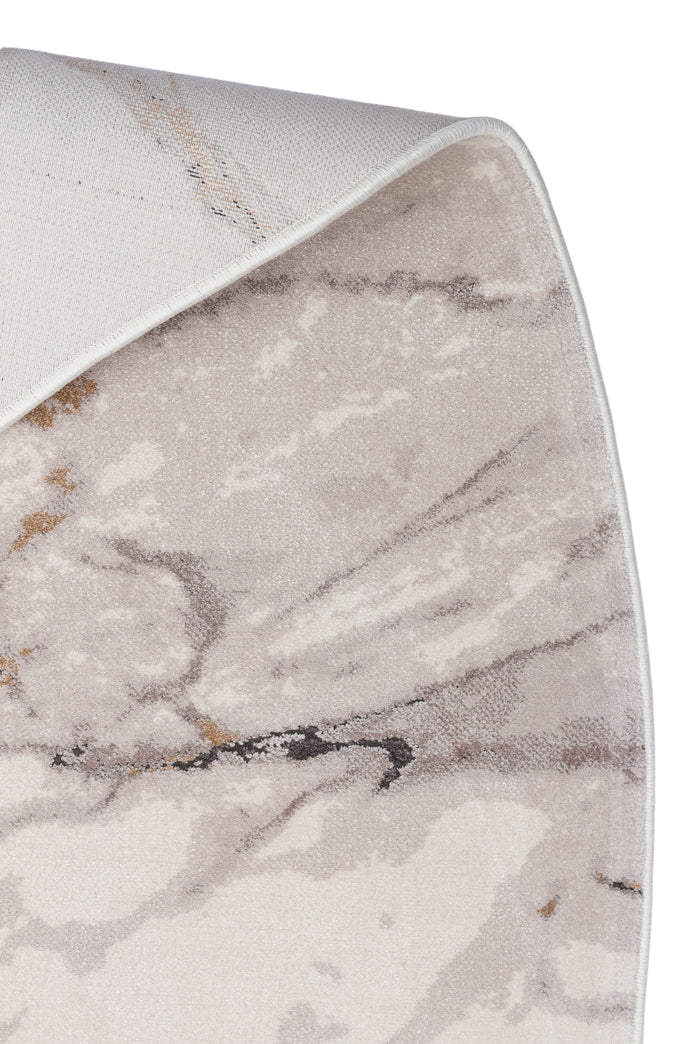 Utopia UTP 12 Krem Gri Amorf Tasarımlı Modern Viskon Halı Oval Kesim Yıkanabilir Salon Halısı